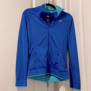 Adidas Blue Track Zip-Up Jacket Size S